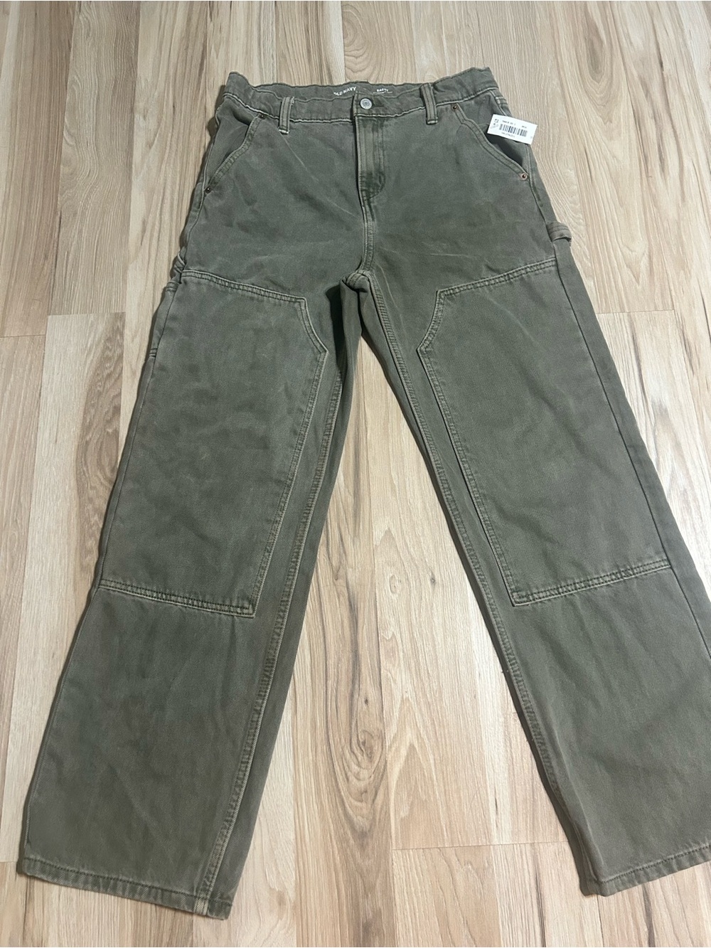 Old Navy Olive Green Cargo-Style Kids Jeans